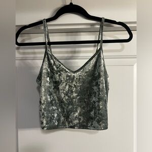 Forever 21 velour crop top